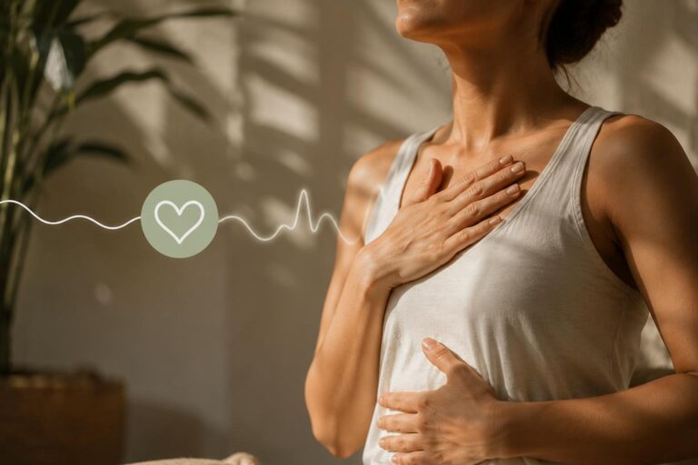 Exercice de coh&eacute;rence cardiaque pour favoriser la respiration, le calme et l'&eacute;quilibre &eacute;motionnel.